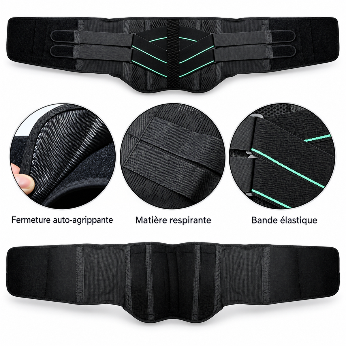 Ceinture Lombaire Double Maintien ZenPosture – Soutien Ajustable du Dos