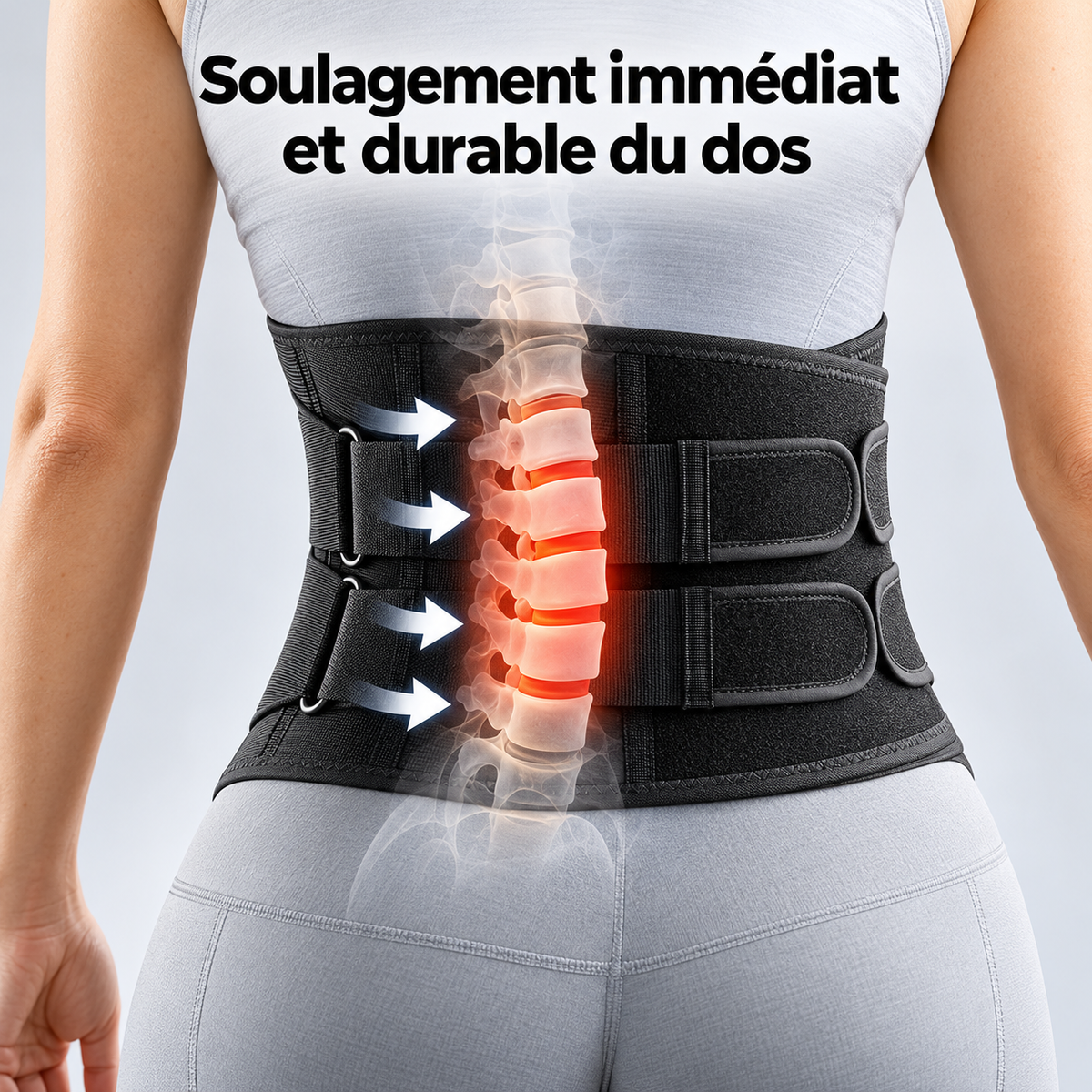 Ceinture Lombaire Double Maintien ZenPosture – Soutien Ajustable du Dos