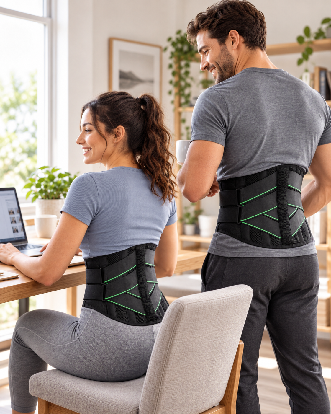 Ceinture Lombaire Double Maintien ZenPosture – Soutien Ajustable du Dos